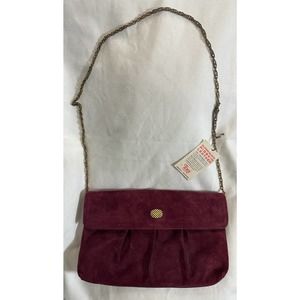 Vintage purple sude leather Nwt 70’s Hush Puppies by Toni bag handbag purse